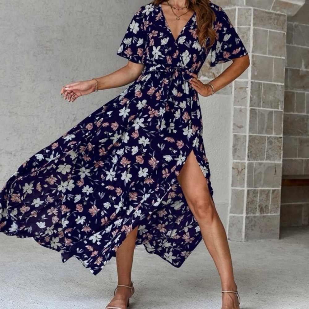 NWOT Boho floral long Dress